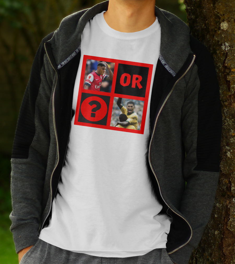 Walcott Question Mark Or Iconic Footballer Image T-Shirt