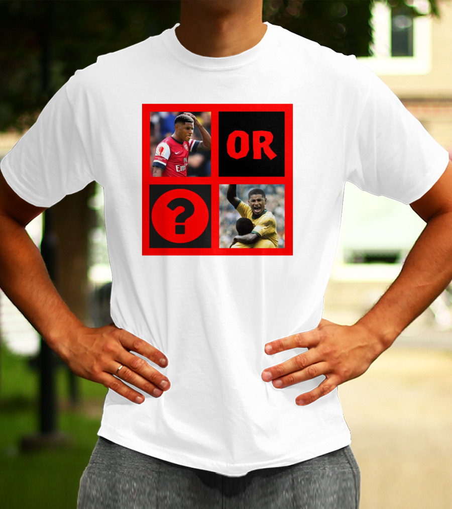 Walcott Question Mark Or Iconic Footballer Image T-Shirt