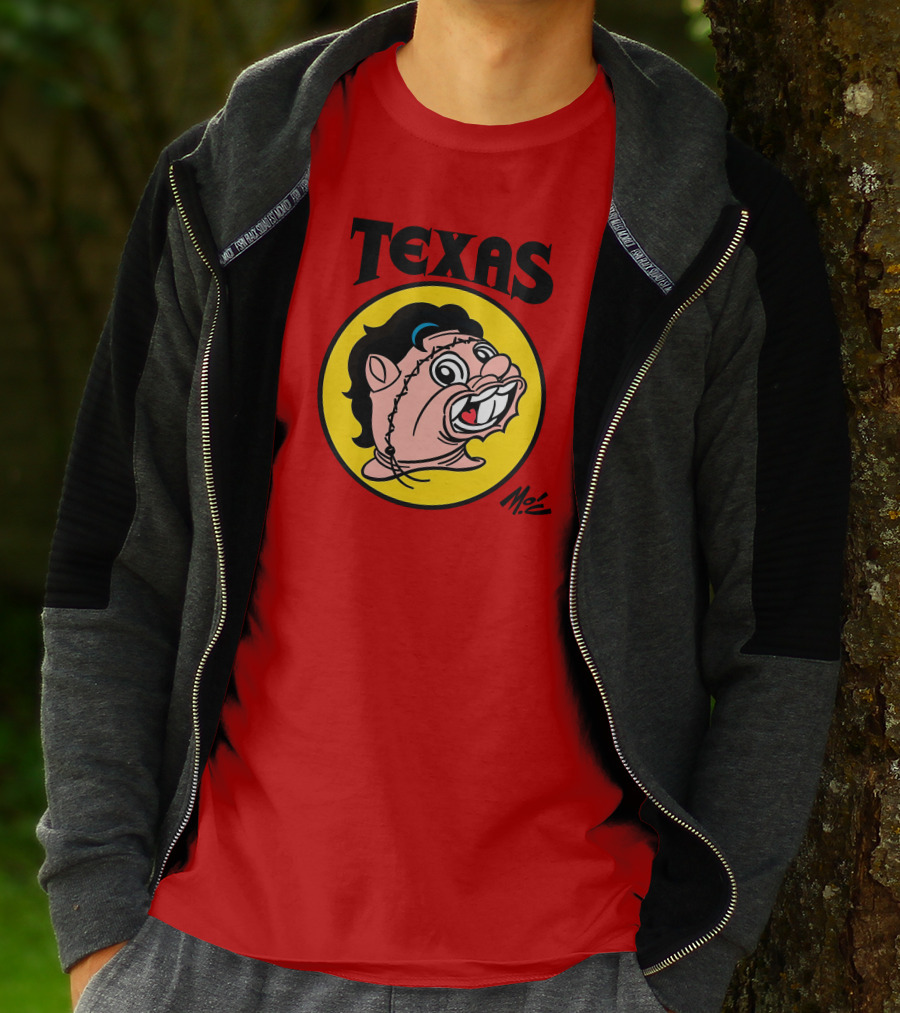 Texas Moc Heather Buckley Mo'e Cartoon T-Shirt