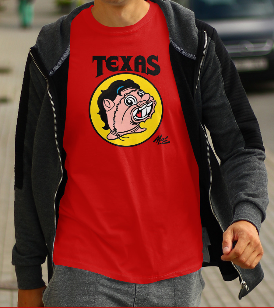 Texas Moc Heather Buckley Mo'e Cartoon T-Shirt