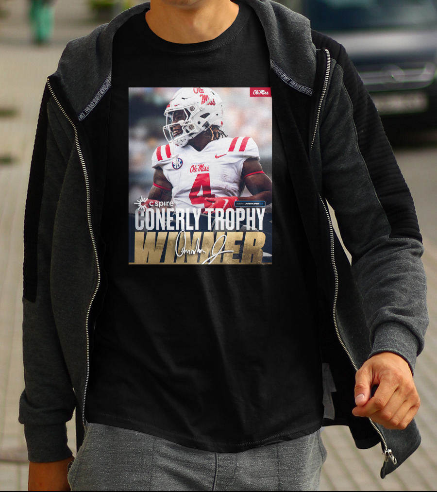 C Spire Conerly Trophy Winner Ole Miss Quinshon Judkins T-Shirt