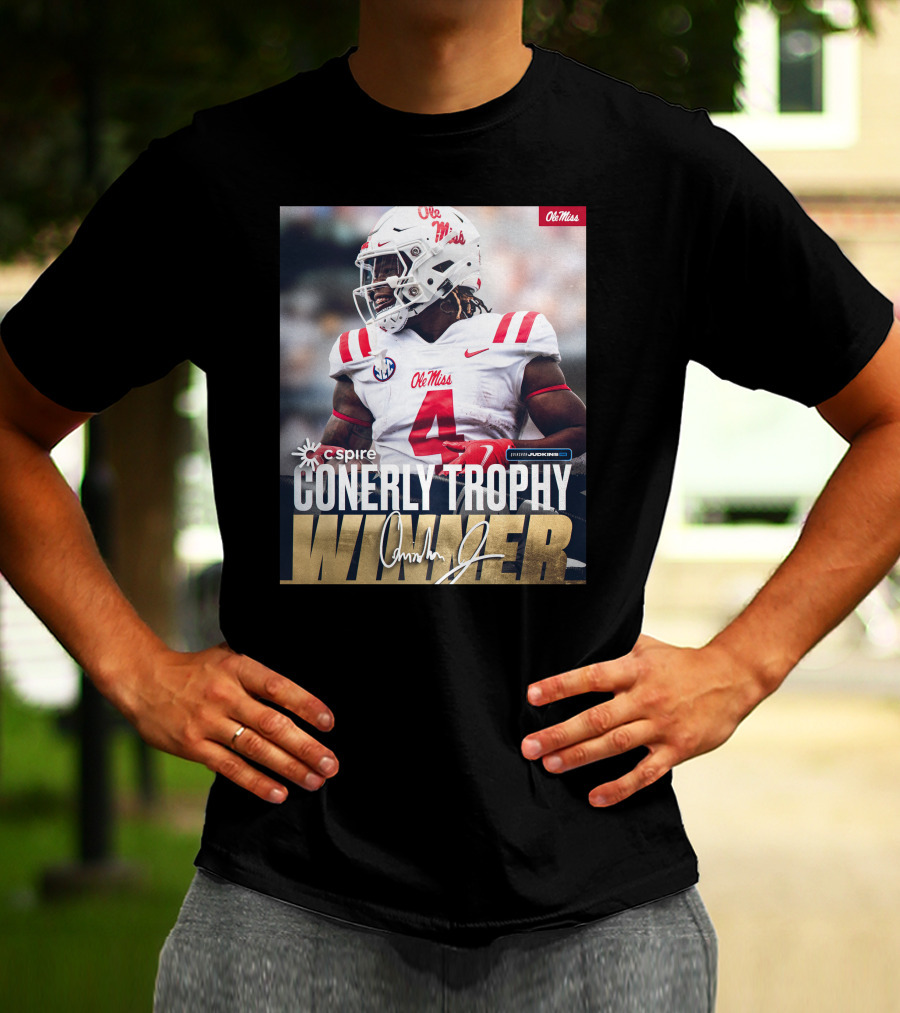 C Spire Conerly Trophy Winner Ole Miss Quinshon Judkins T-Shirt