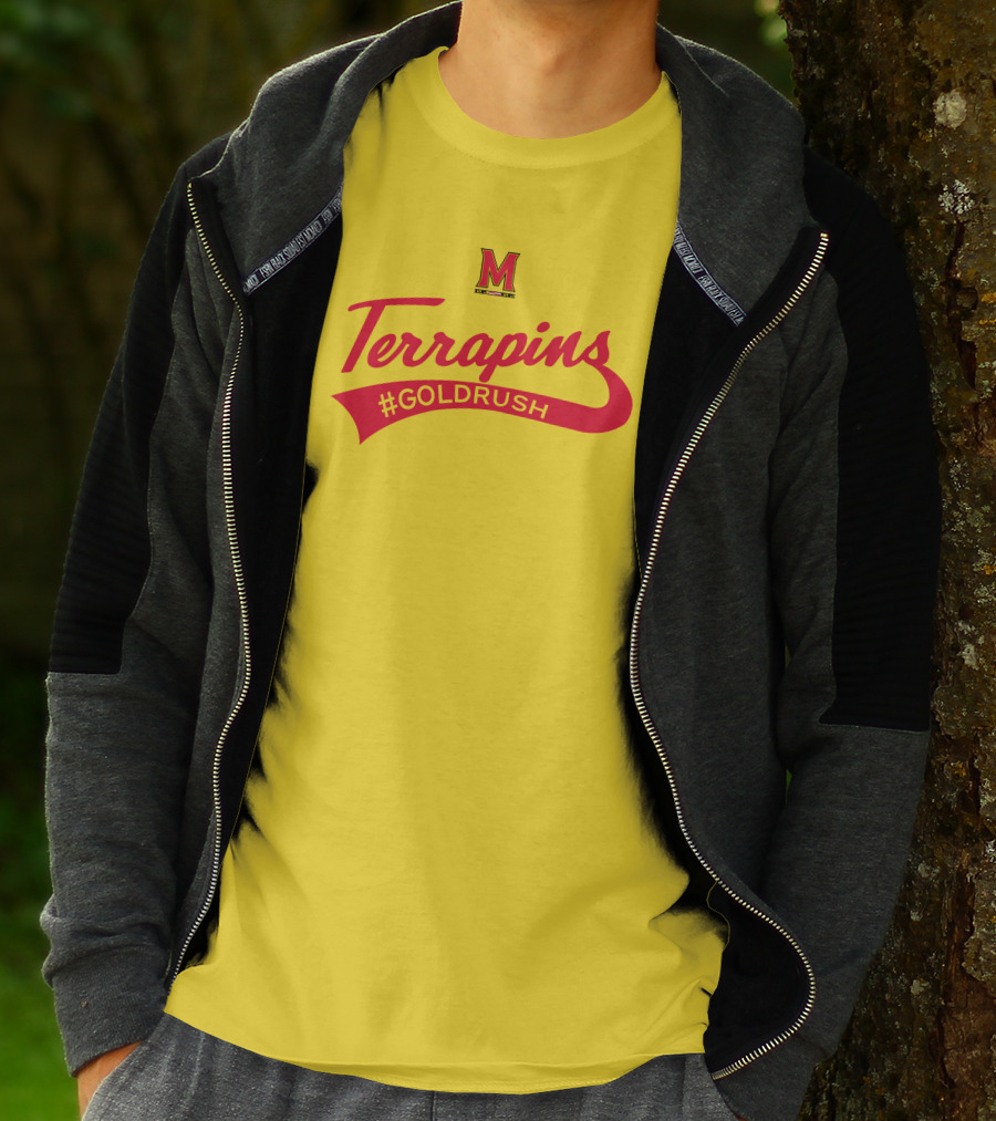 Terrapins #GOLDRUSH Maryland Terrapins M T-Shirt