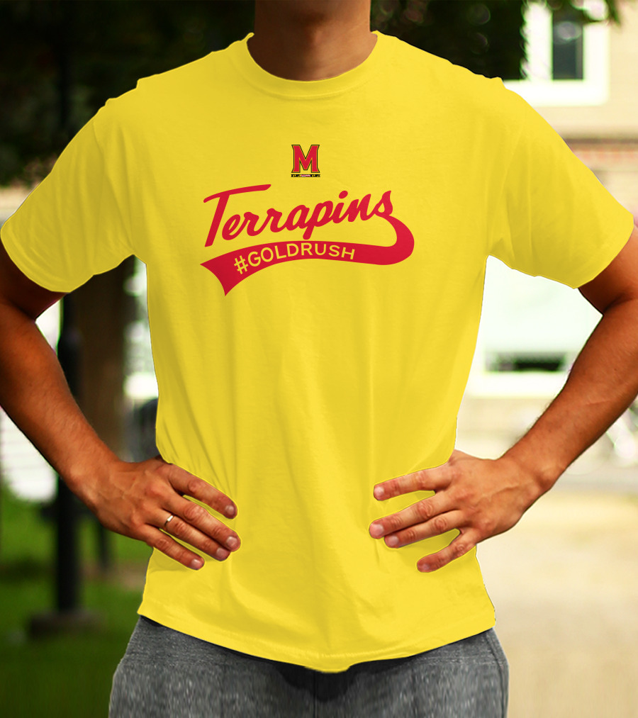 Terrapins #GOLDRUSH Maryland Terrapins M T-Shirt