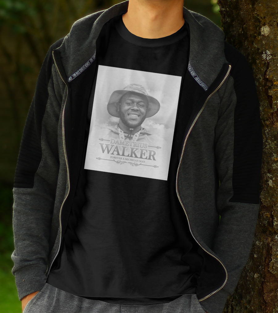 Dametrius Walker Forever A Michigan Man Michigan Football T-Shirt