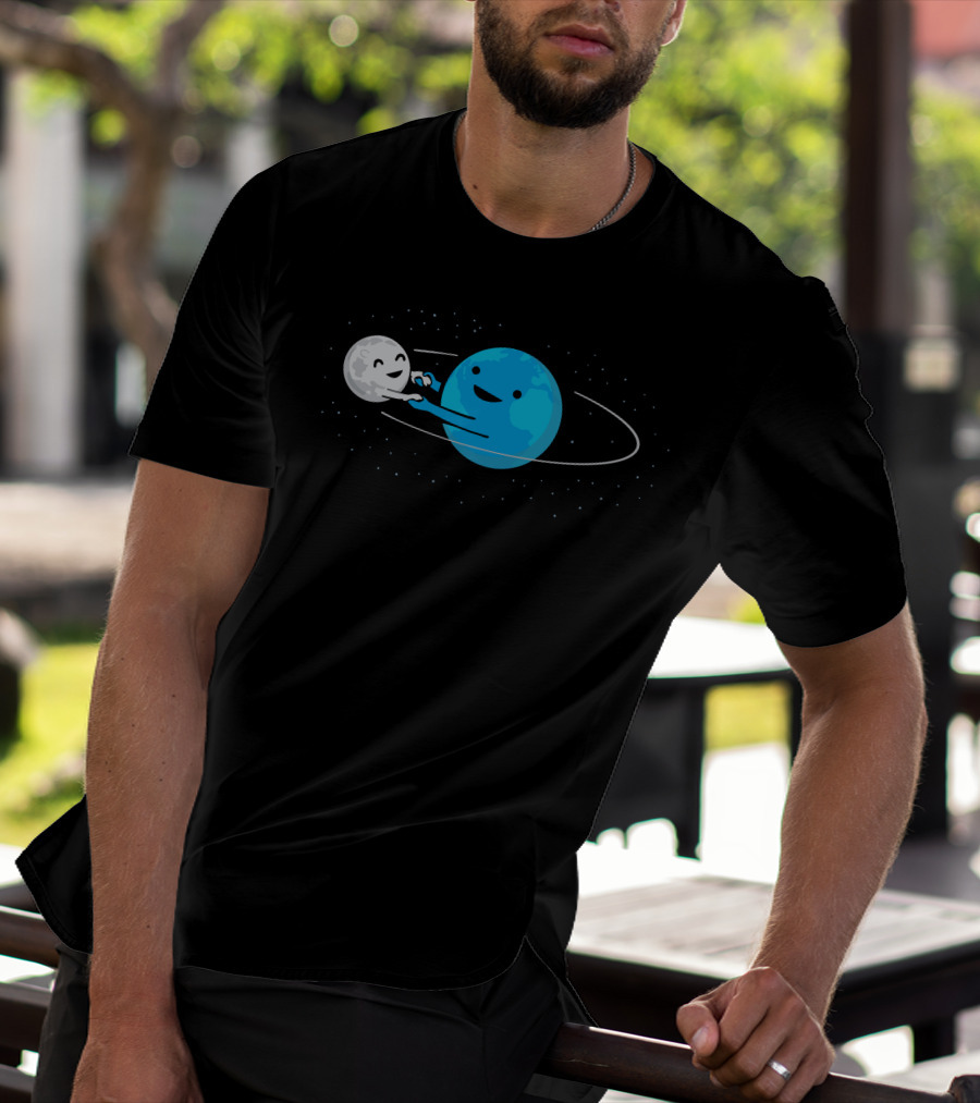 I Love Being Around You Earth And Moon Orbit Dance T-Shirt