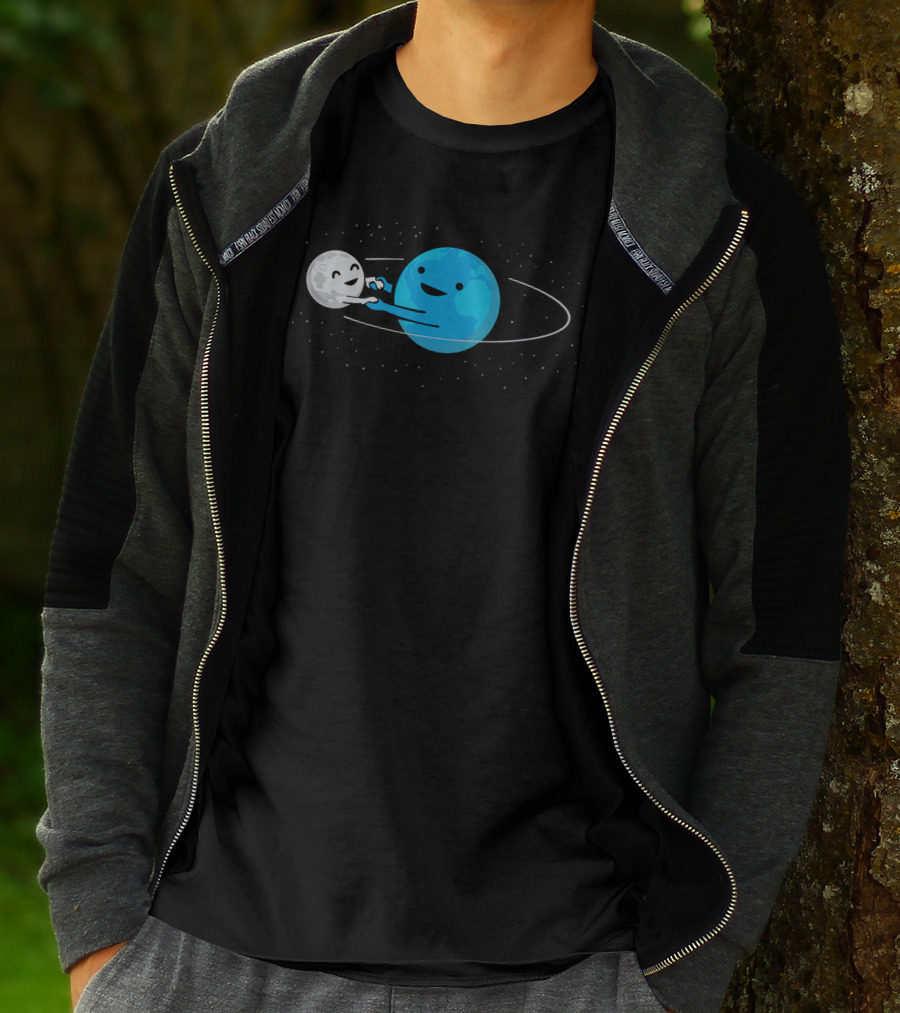 I Love Being Around You Earth And Moon Orbit Dance T-Shirt
