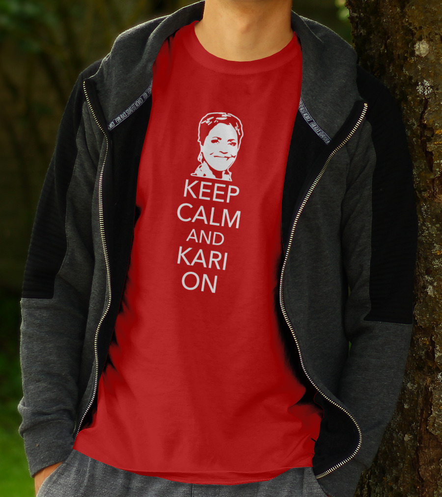 Patriottakes Keep Calm And Kari On Iconic Phrase T-Shirt