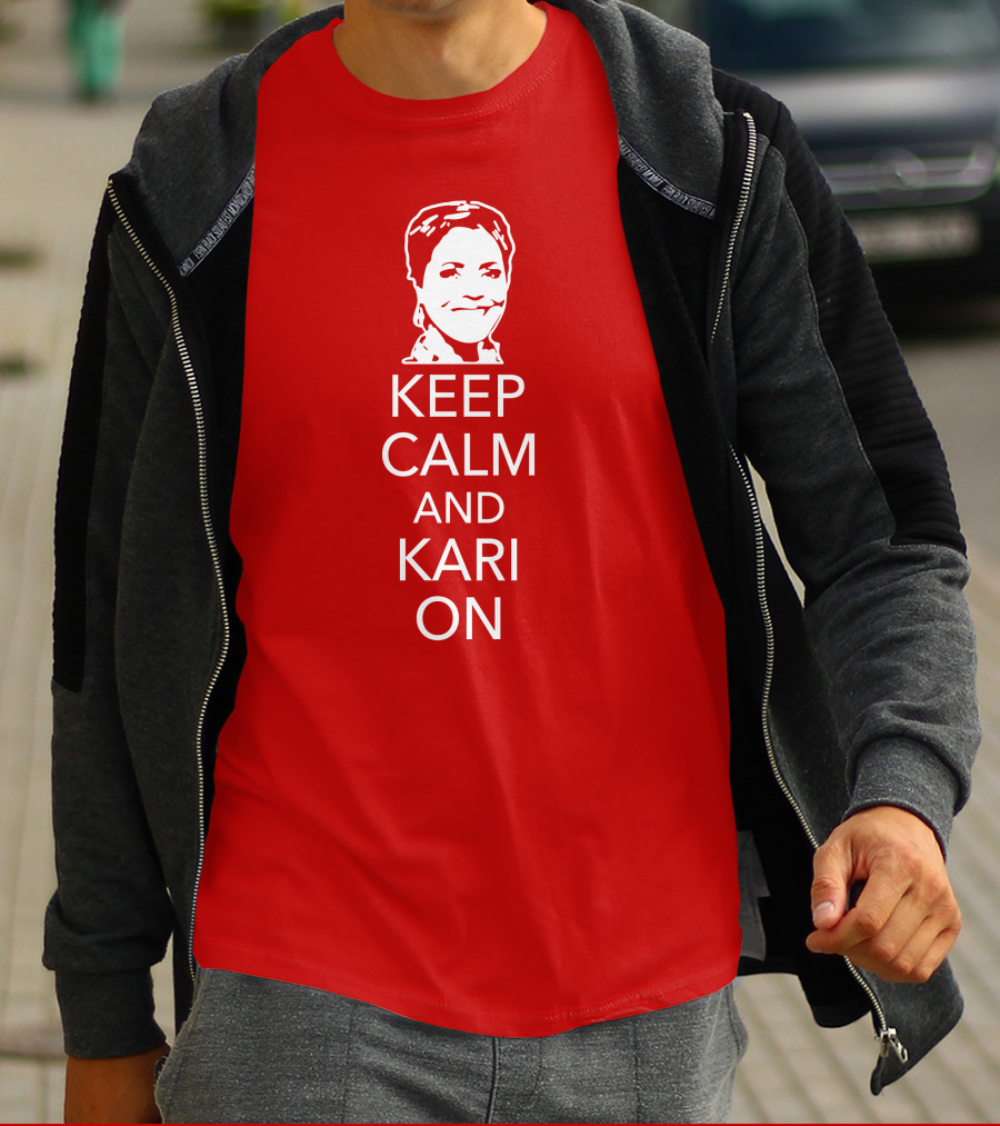 Patriottakes Keep Calm And Kari On Iconic Phrase T-Shirt