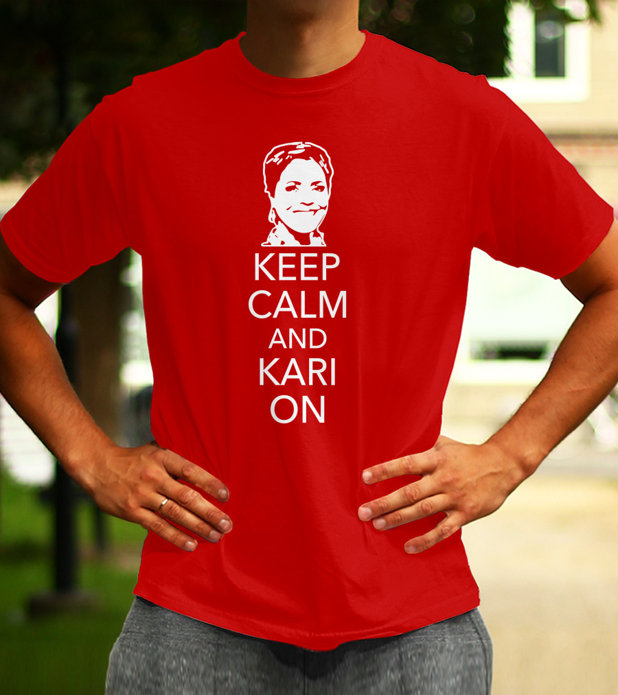 Patriottakes Keep Calm And Kari On Iconic Phrase T-Shirt