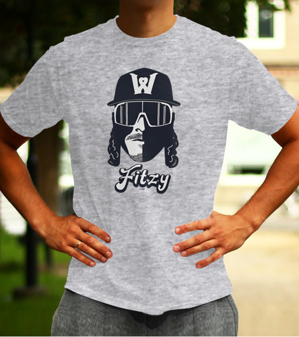 Worcester Red Sox Fitzy '47 Grey Shadow Face W T-Shirt
