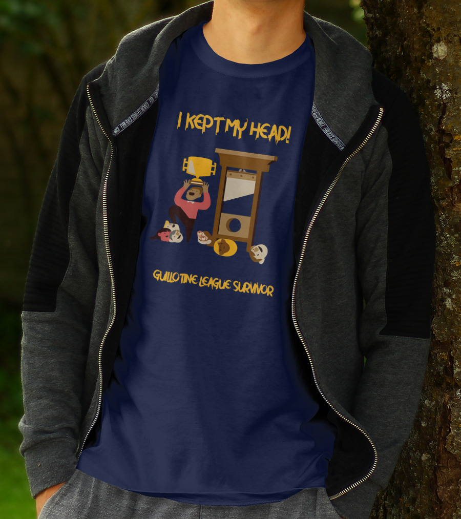 I Kept My Head Paul Charchian Guillotine League Survivor Trophy T-Shirt