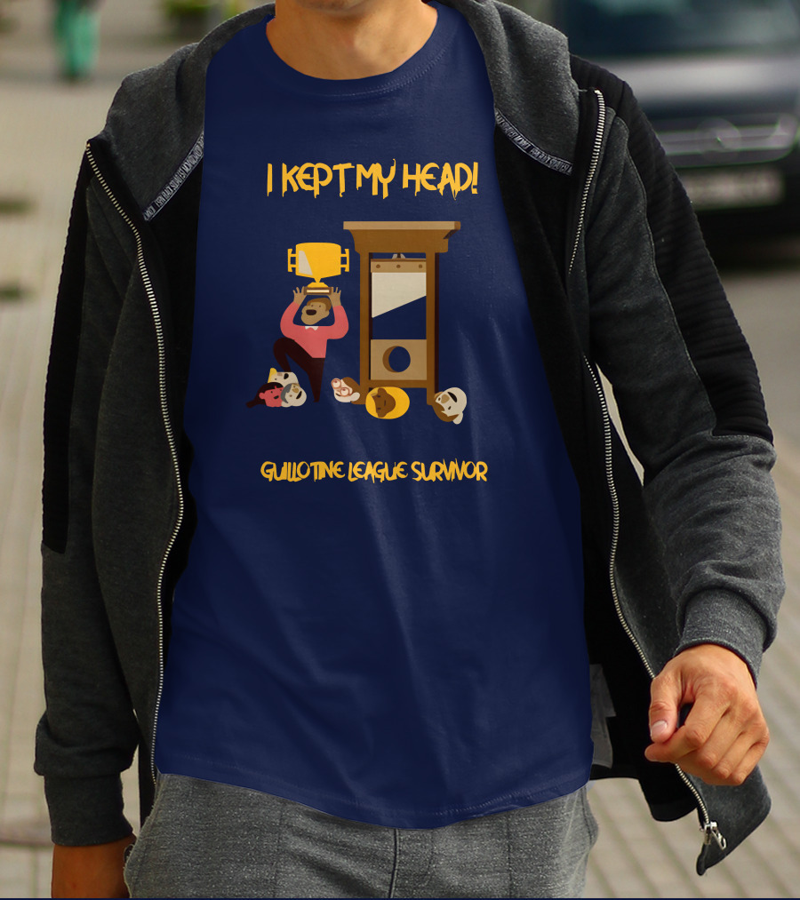 I Kept My Head Paul Charchian Guillotine League Survivor Trophy T-Shirt