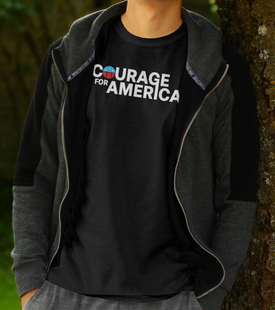 Courage For America Michael Fanone Shirt With Patriotic T-Shirt