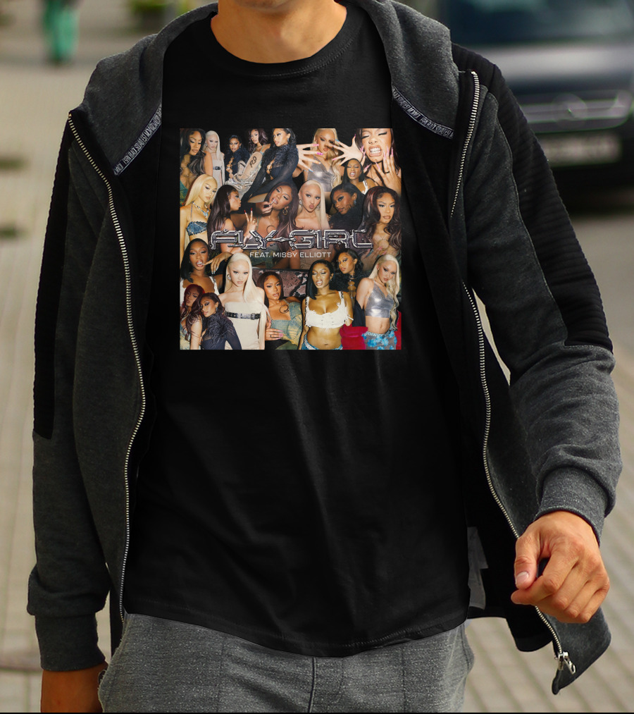 Fly Girl Collage Featuring Missy Elliott T-Shirt