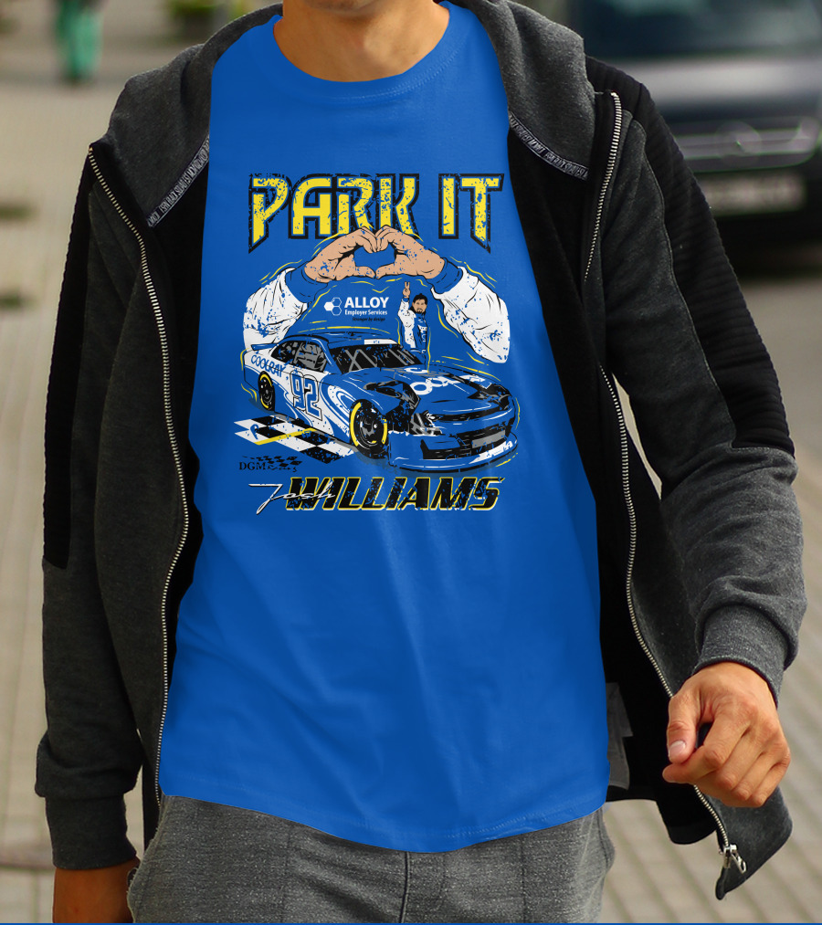 Park It Josh Williams Alloy Employer Services Race Car 92 Williams T-Shirt
