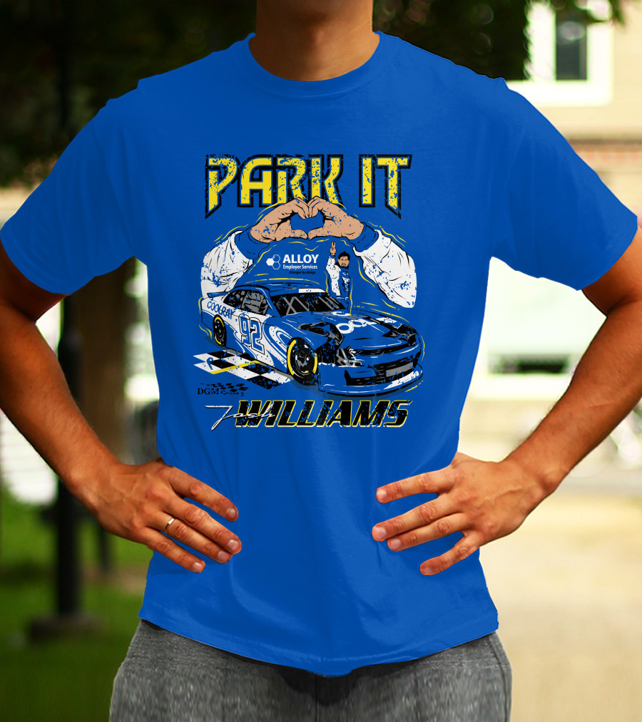 Park It Josh Williams Alloy Employer Services Race Car 92 Williams T-Shirt