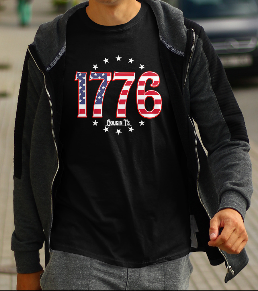 1776 Cousin T's Men's Patriotic T-Shirt