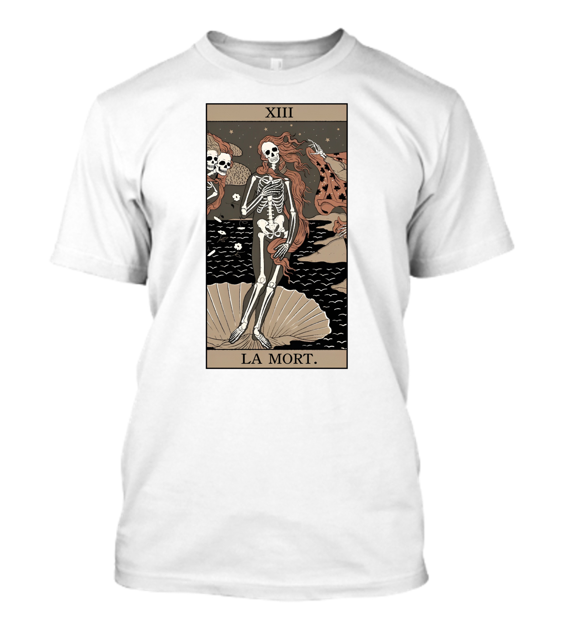 XIII La Mort Tarot Death Of Venus Skeleton T-Shirt