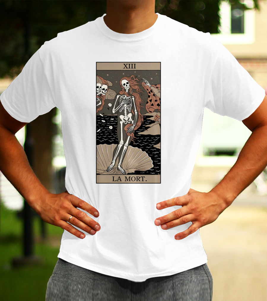 XIII La Mort Tarot Death Of Venus Skeleton T-Shirt