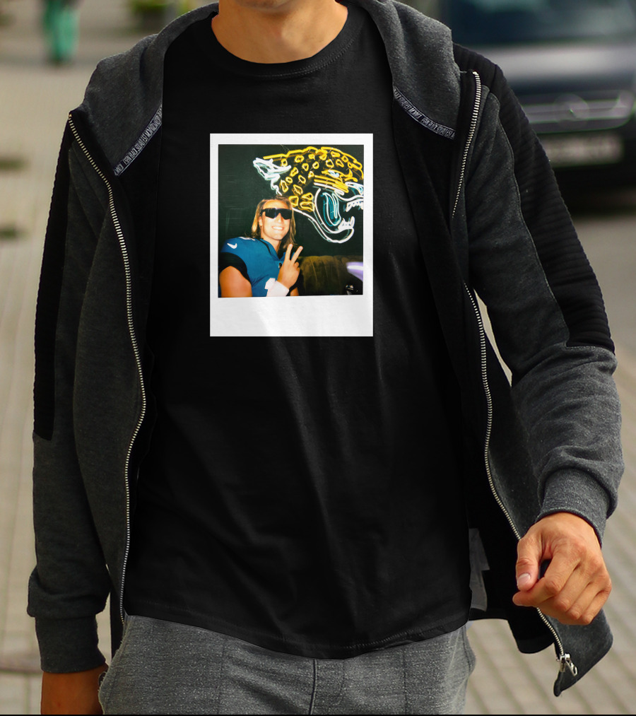Jacksonville Jaguars Steezy Trev Neon Style Profile Picture T-Shirt
