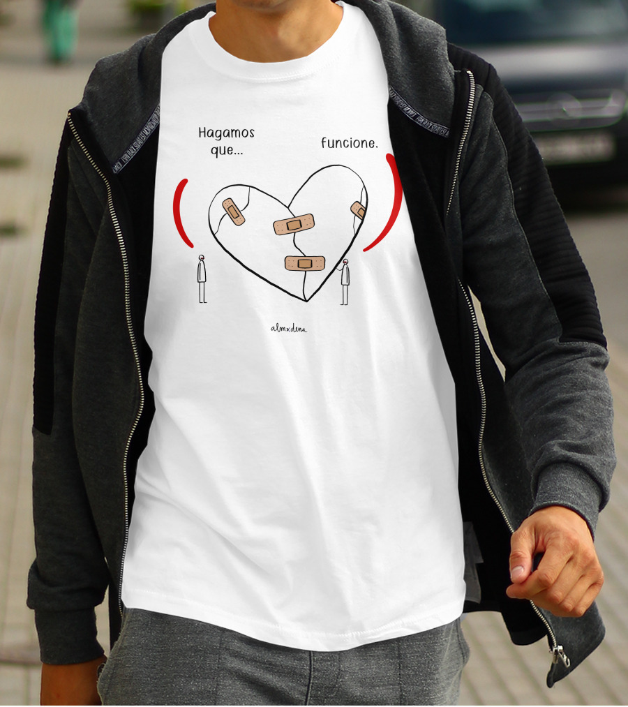 Hagamos Que Funcione Heart With Bandages Alm X Dena T-Shirt