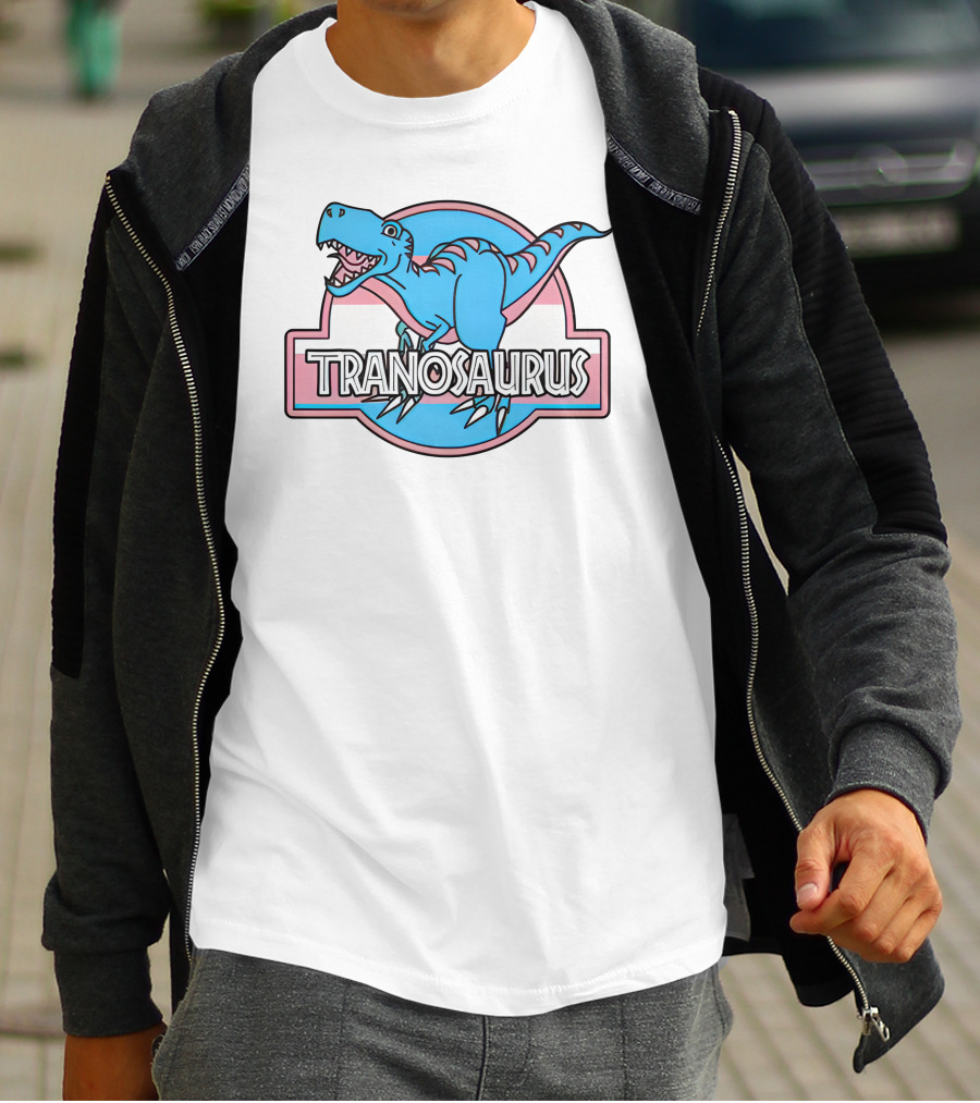 Tranosaurus Kat Abu Not A Trans Dinosaur T-Shirt