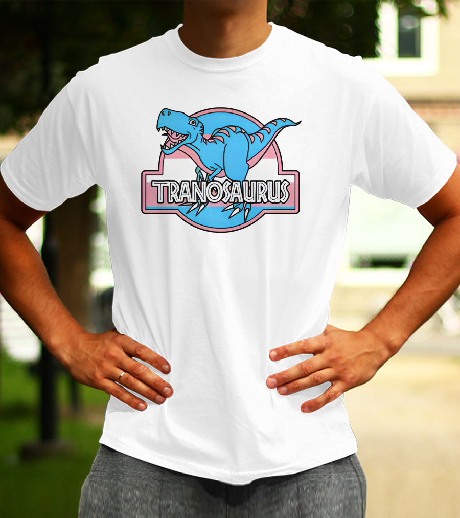 Tranosaurus Kat Abu Not A Trans Dinosaur T-Shirt