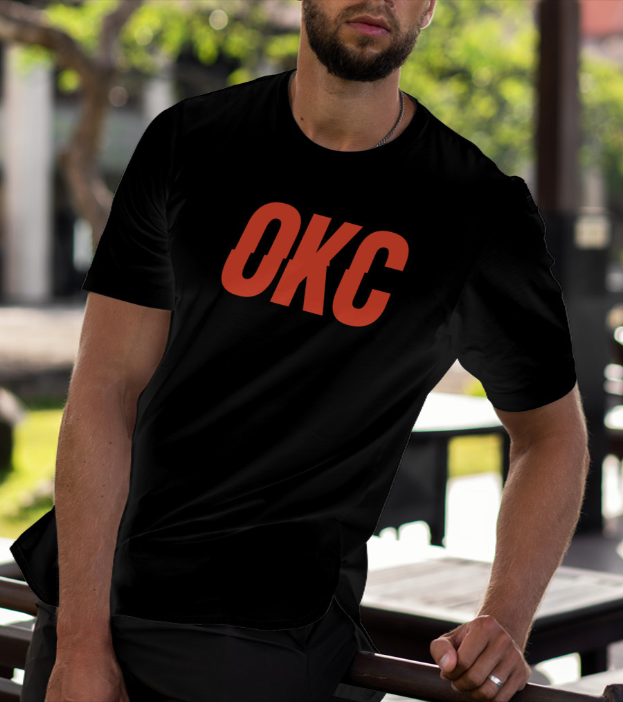 Mark Daigneault OKC Bold Orange Lettering T-Shirt