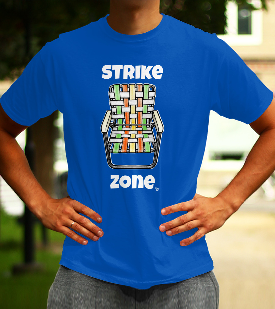 STRIKE ZONE Woven Colorful Chair T-Shirt
