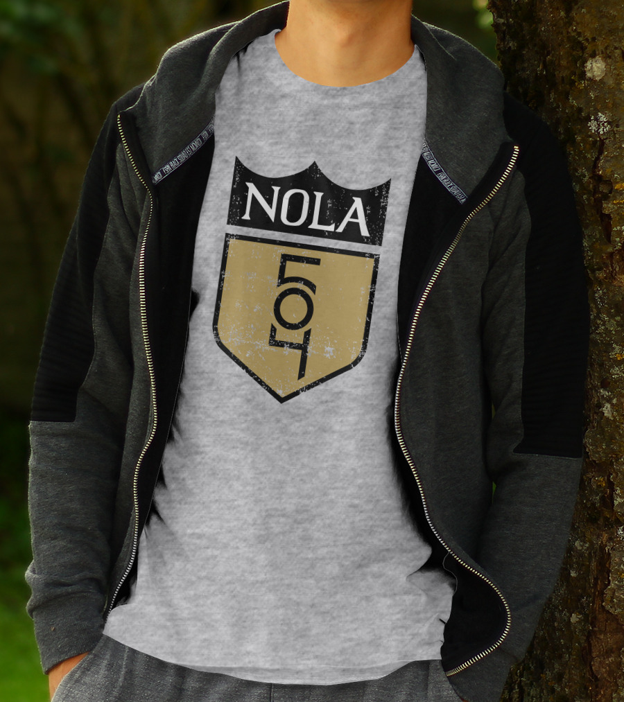 NOLA 504 Shield Badge Emblem T-Shirt