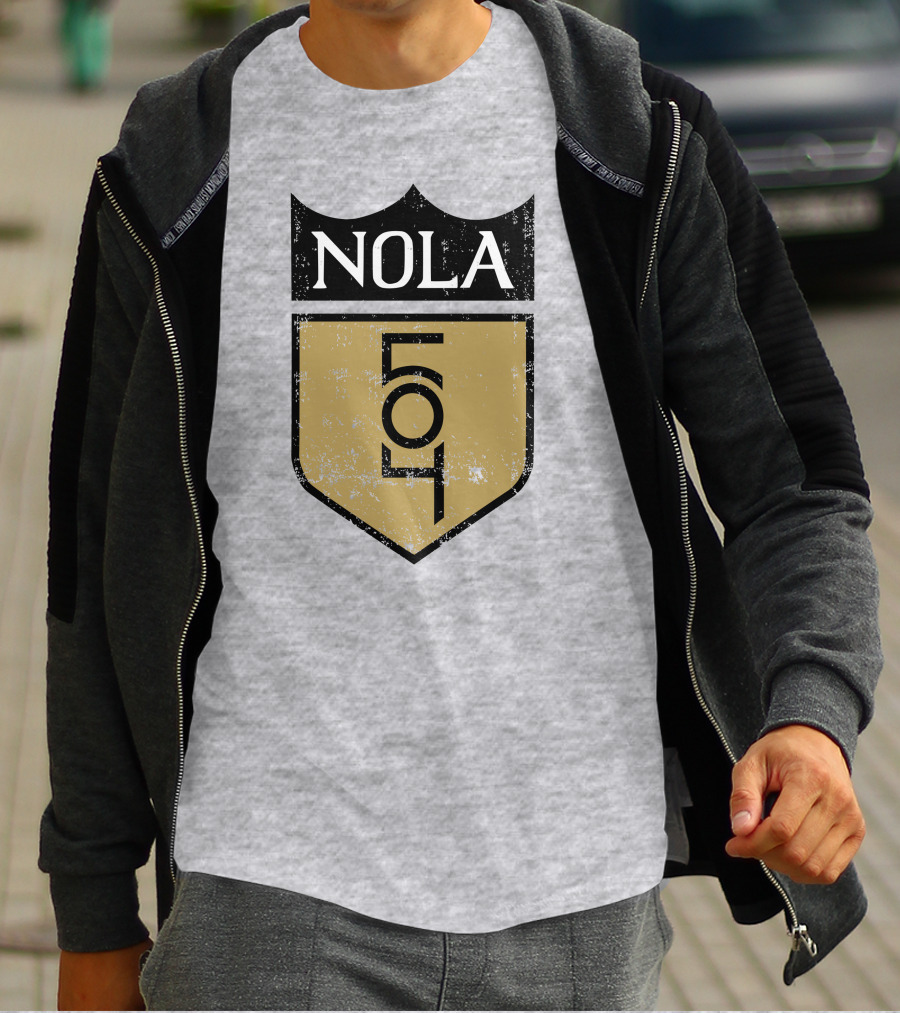 NOLA 504 Shield Badge Emblem T-Shirt