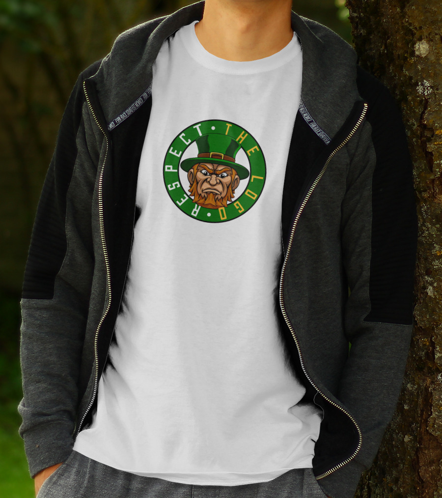 Respect The Logo Irish Mascot Green Hat T-Shirt