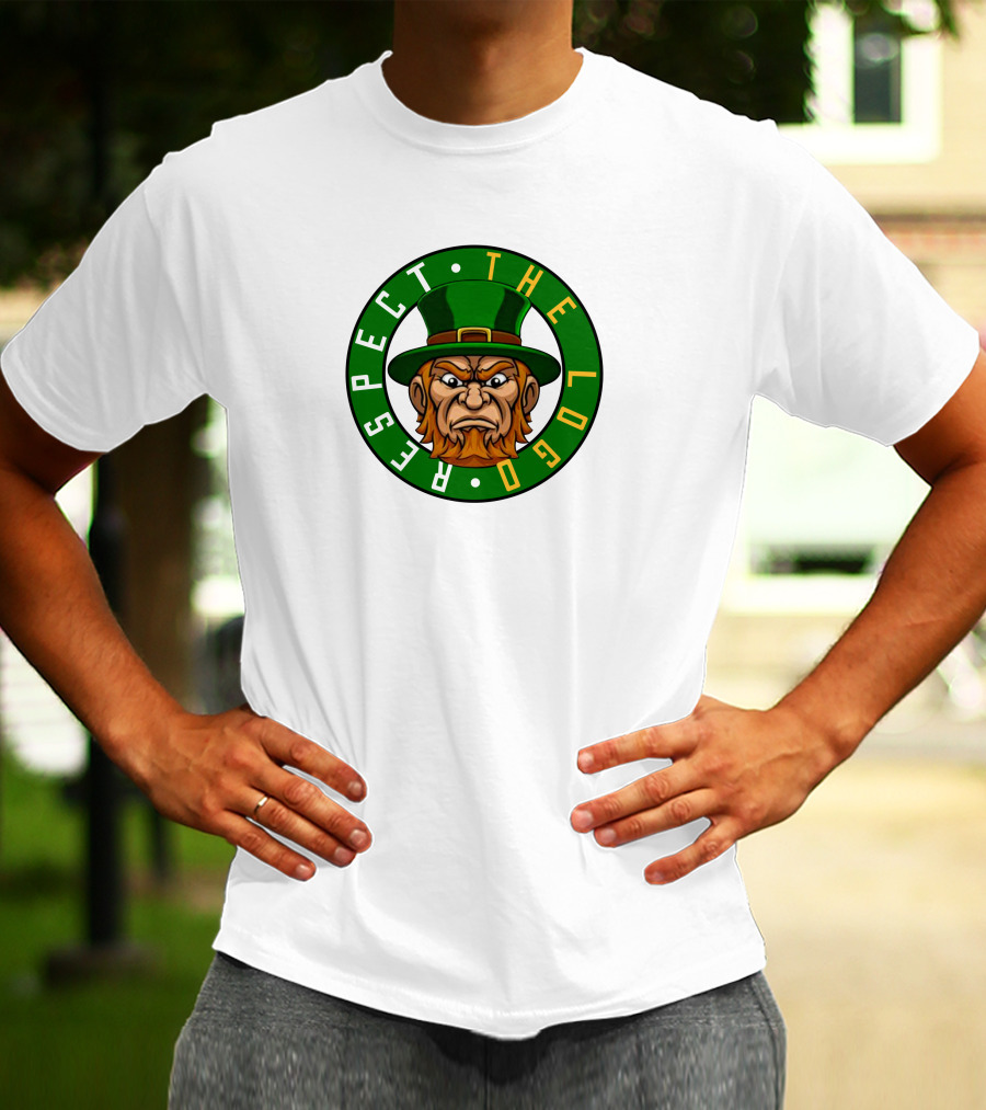 Respect The Logo Irish Mascot Green Hat T-Shirt