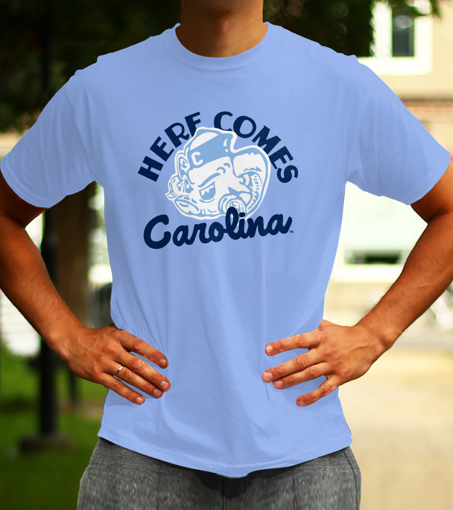Here Comes Carolina Barstool Bench Mob T-Shirt