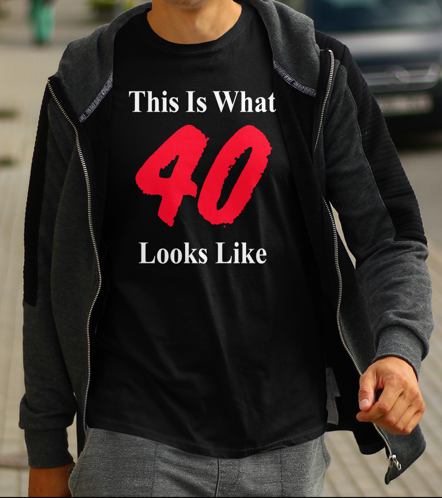 Samm Levine This Is What 40 Looks Like Bold Red Forty T-Shirt
