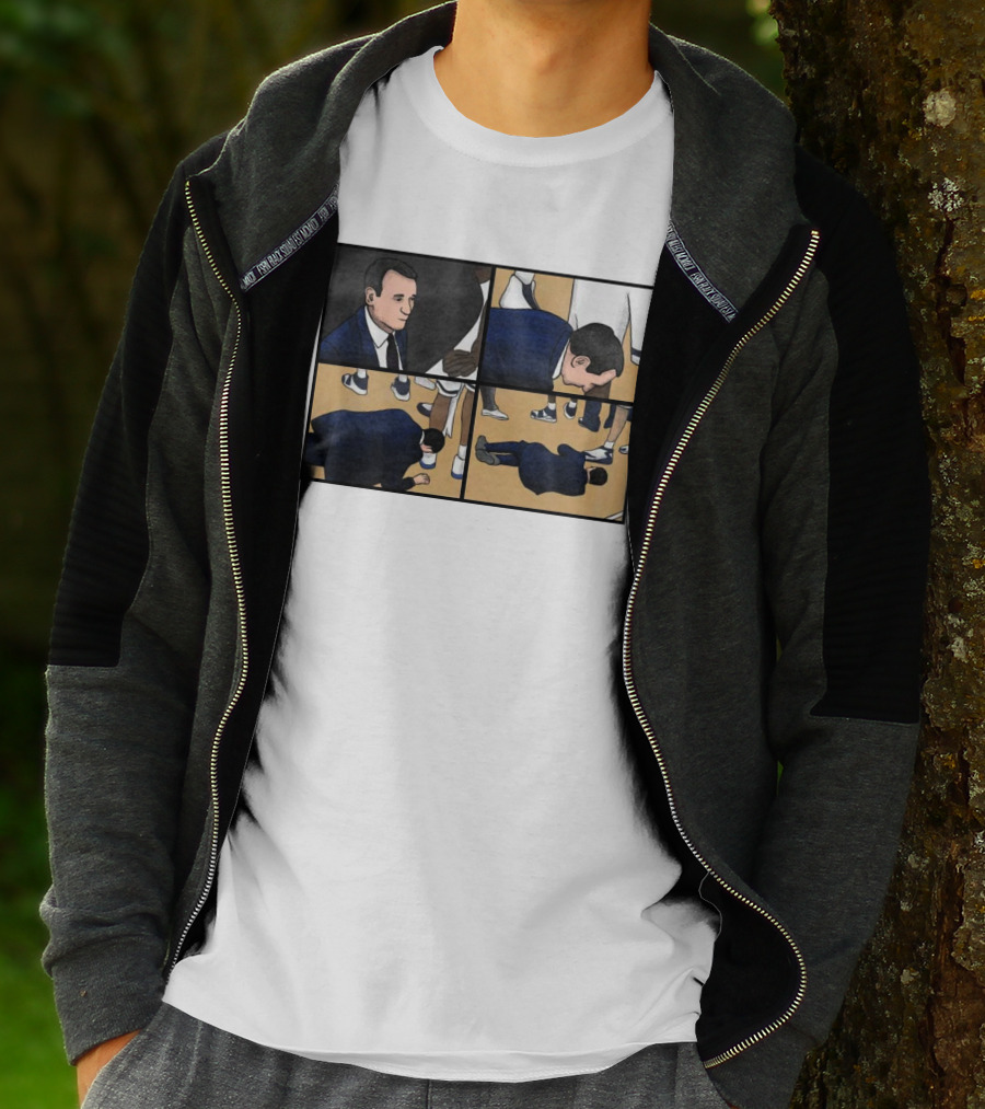 Dave Portnoy On-Court Collapse Comic Panel T-Shirt