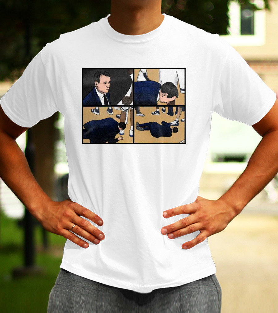 Dave Portnoy On-Court Collapse Comic Panel T-Shirt