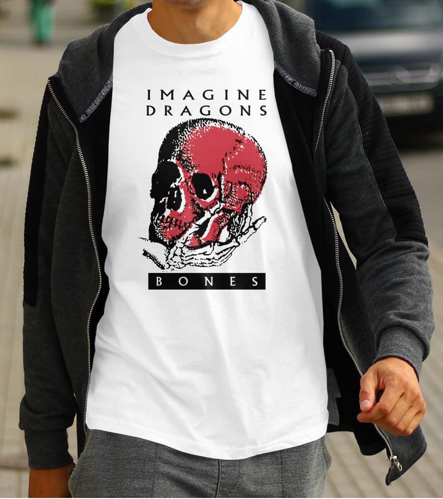 Imagine Dragons Bones Red Skull T-Shirt