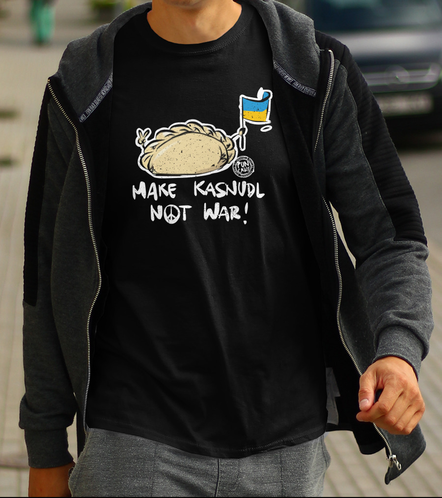 Make Kasnudl Not War Peace Symbol With Flag Icon By Pun Cake T-Shirt