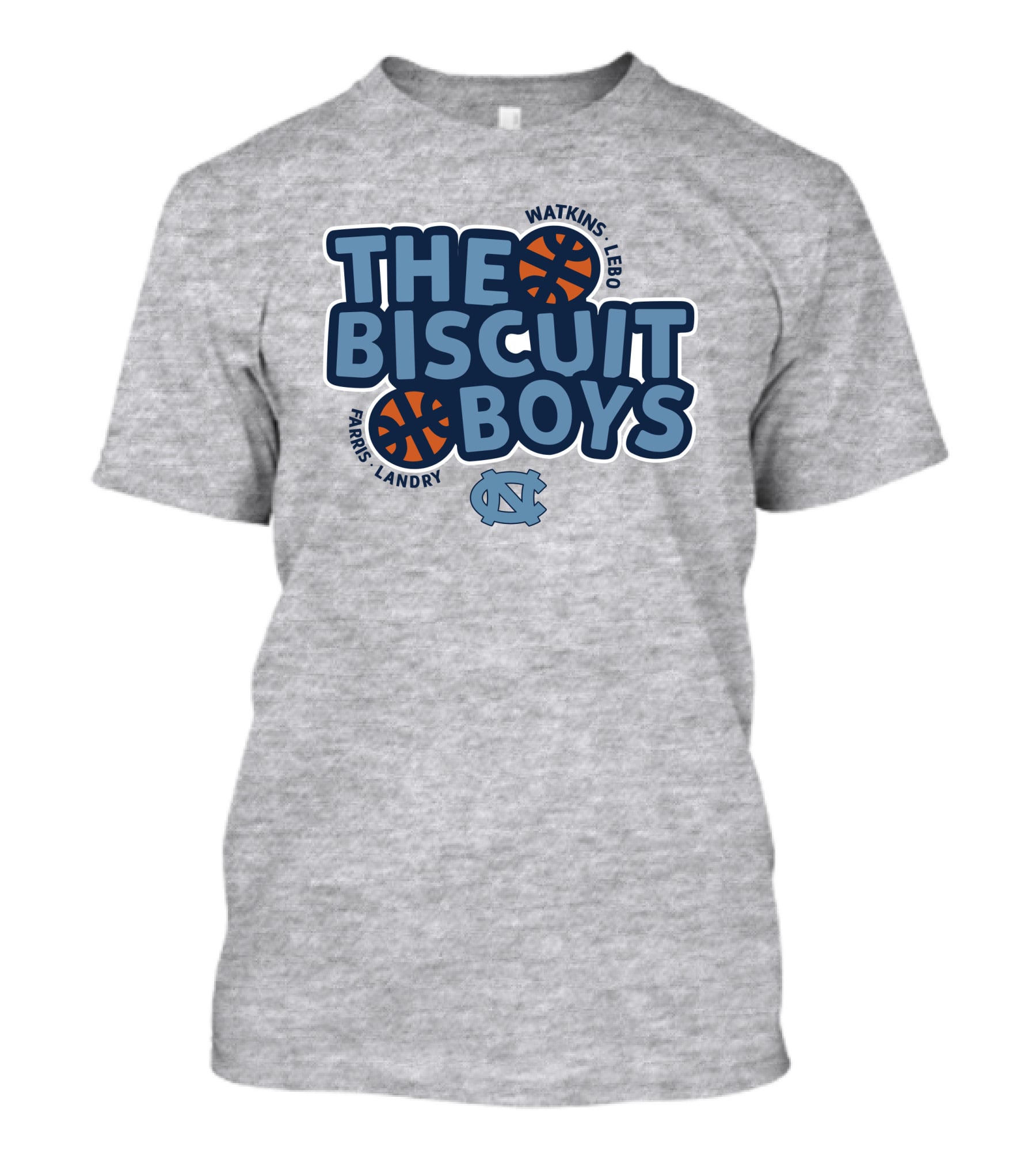 The Biscuit Boys Watkins Lebo Farris Landry UNC Basketball T-Shirt