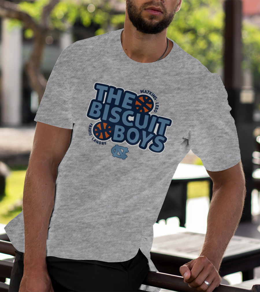 The Biscuit Boys Watkins Lebo Farris Landry UNC Basketball T-Shirt
