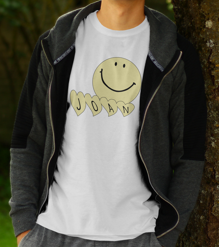 Songsbyjoan Happyhead Joan Smiley Face Heart Letters T-Shirt