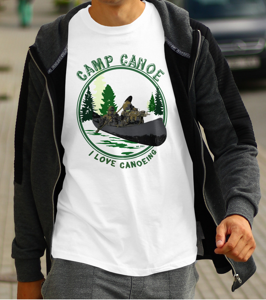 Camp Canoe I Love Canoeing Est. 2001 T-Shirt
