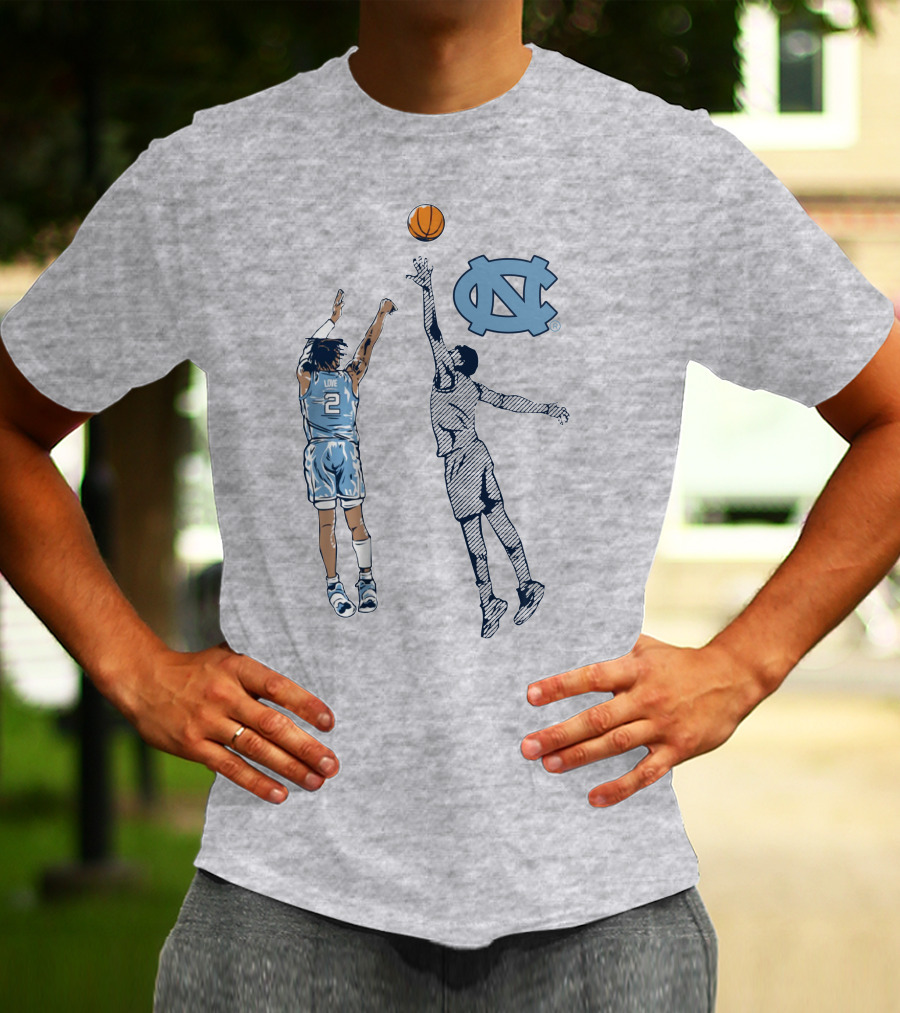 Caleb Love Nothing But Love UNC Basketball Jump Shot Iconic UNC T-Shirt
