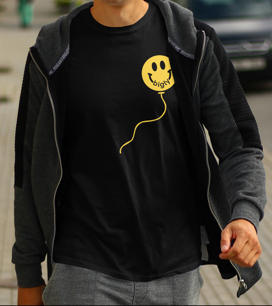 Bigly Smiley Face Balloon T-Shirt