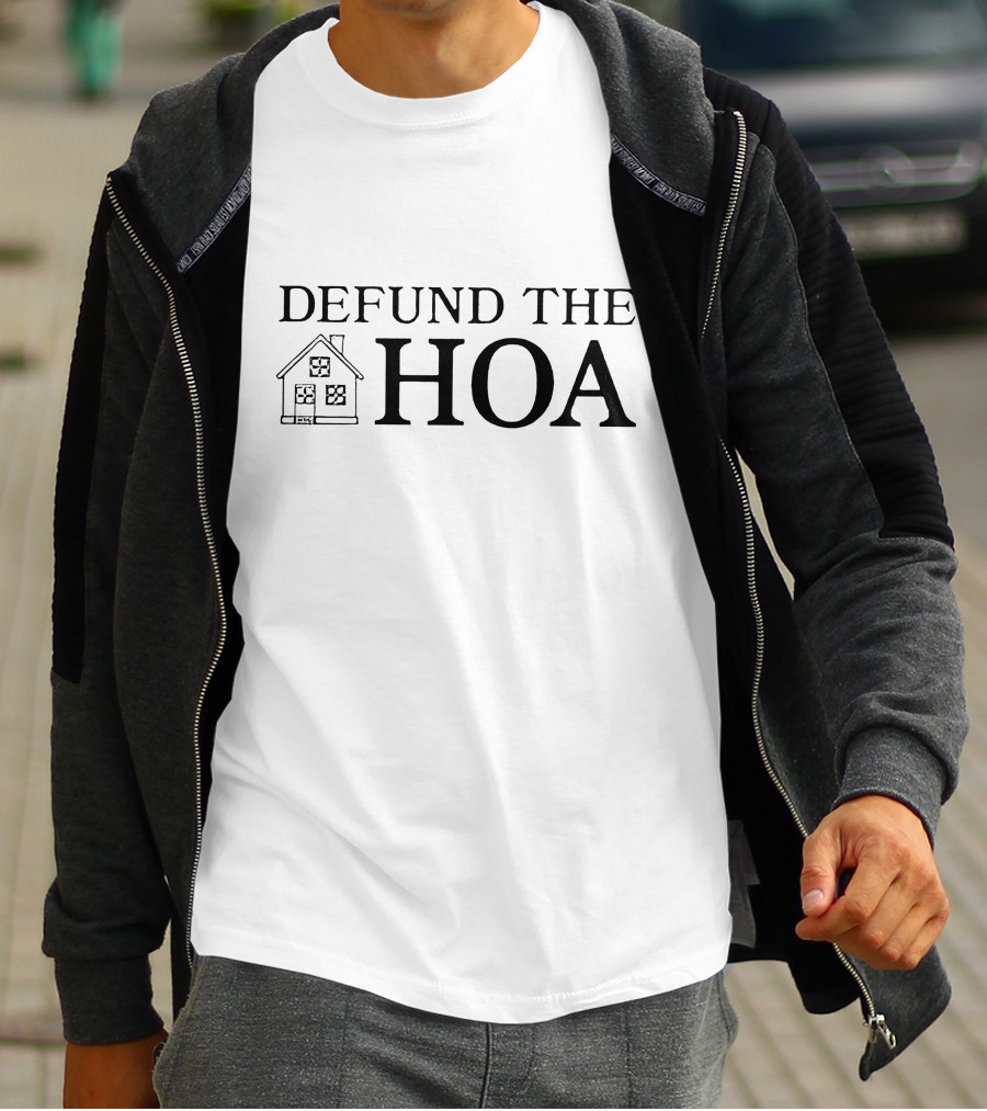 Defund The HOA House Drawing T-Shirt
