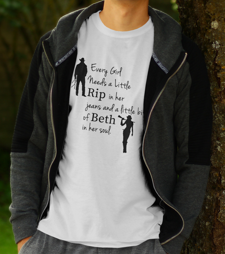 Yellowstone Season 5 Fan Every Girl Needs A Little Rip In Her Jeans And A Little Bit Of Beth In Her Soul T-Shirt