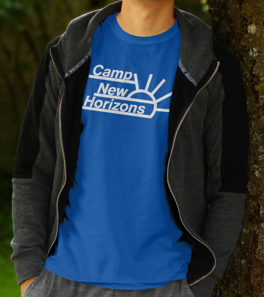 Camp New Horizons Camper Sunrise T-Shirt