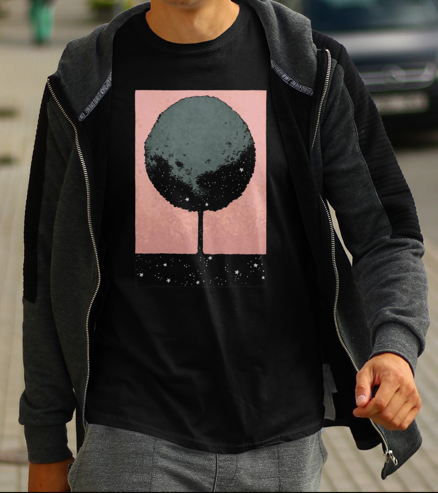 Tree Of Dreams Night Sky Stars T-Shirt